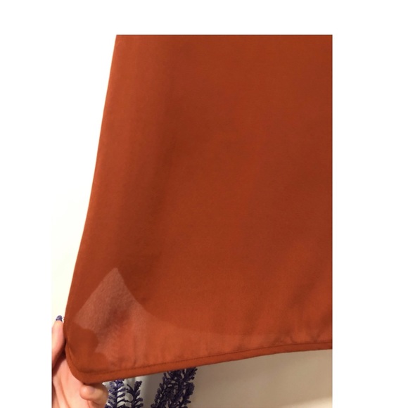 3/4 sleeve Mini Dress (Terracotta) - Picture 5 of 5